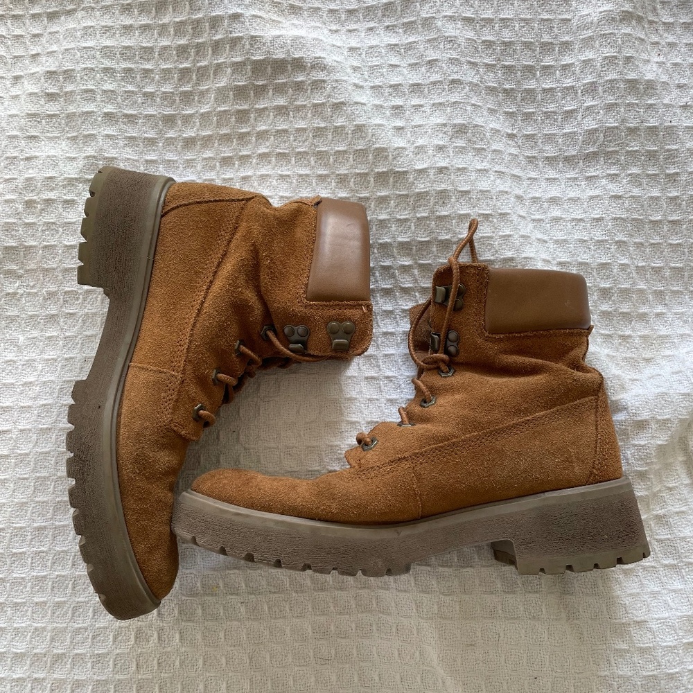 Timberland Women's Brown Carnaby Cool Leather Boots - Size 10